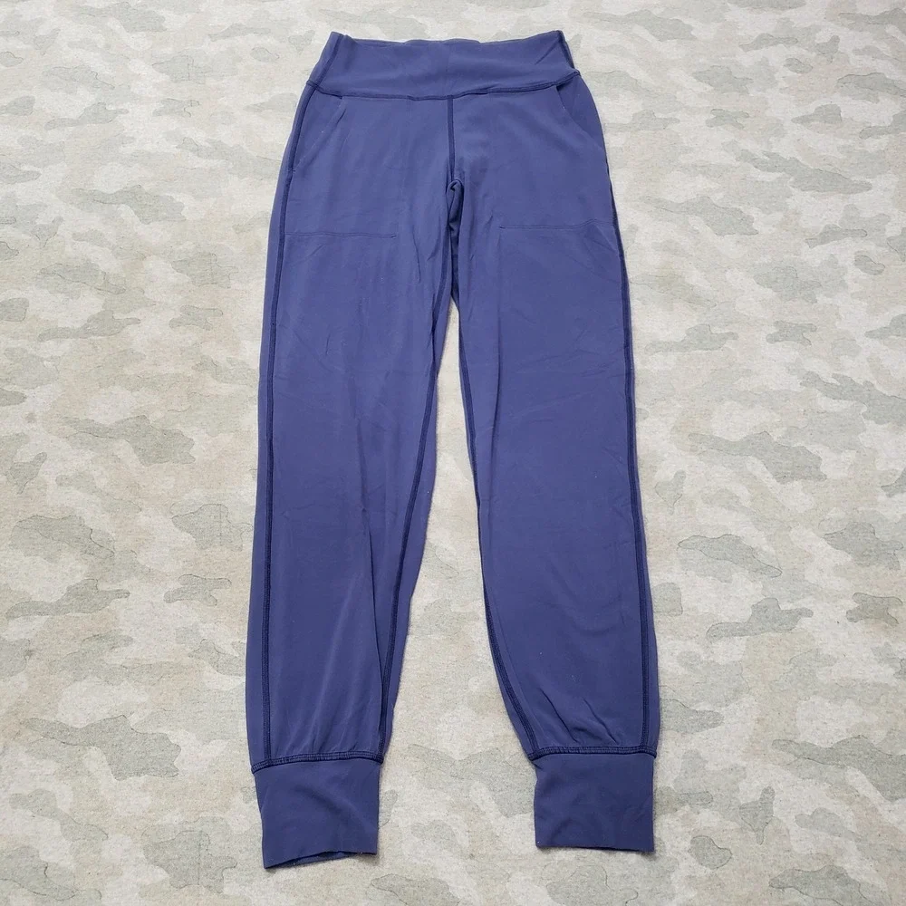 Lululemon Joggers Pants Womens 4 Blue‎ Pockets Pull On